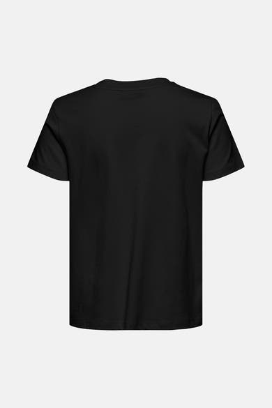 T-shirt noir à manches courtes de JDY, vue de dos, sur fond blanc.