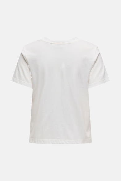T-shirt uni à manches courtes blanc de JDY, vue arrière sur fond clair.