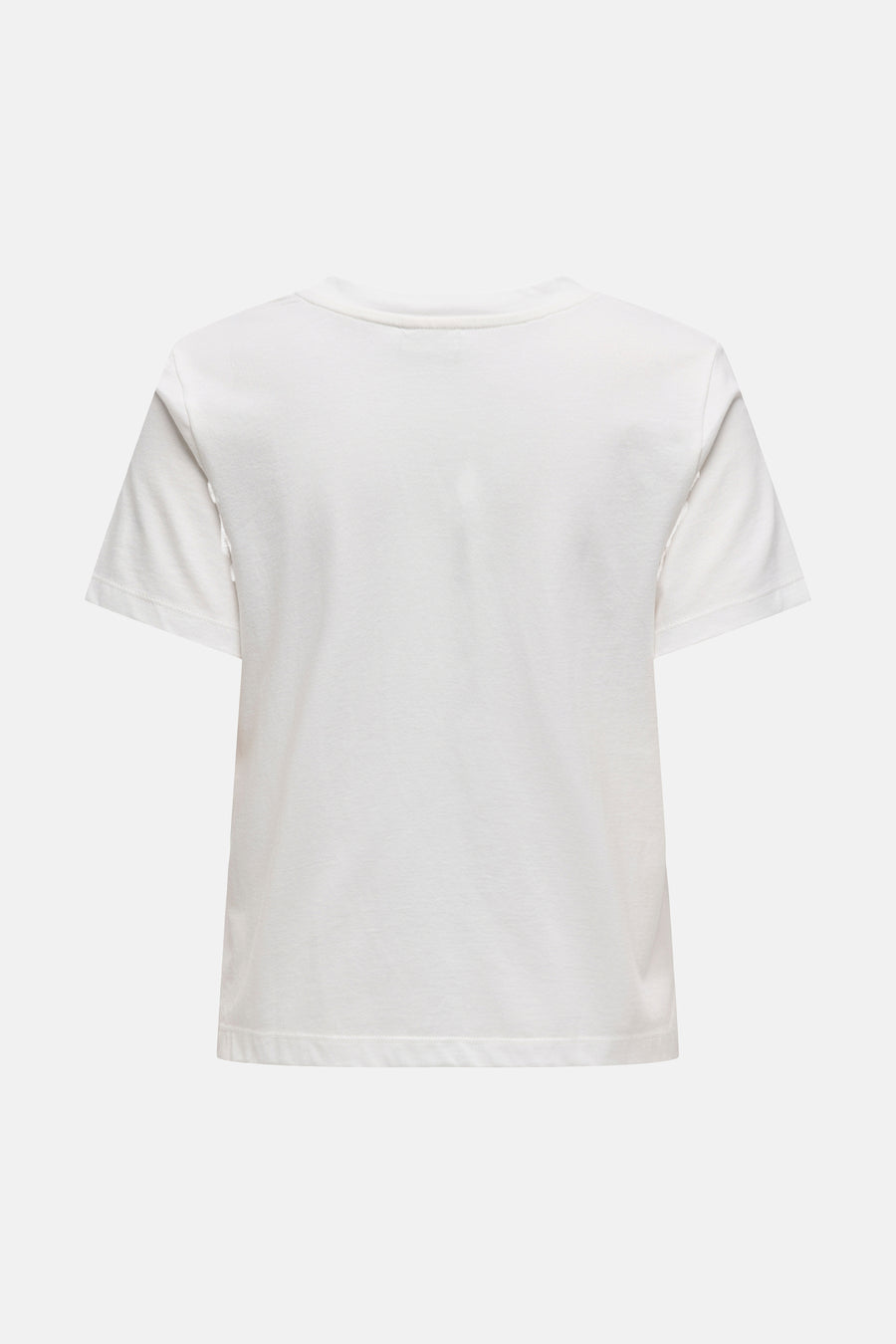 T-shirt uni à manches courtes blanc de JDY, vue arrière sur fond clair.
