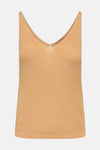 Oranje top met dunne bandjes van ONLY, in een textuurgebreide stof.