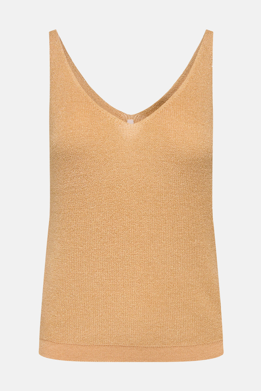 Oranje top met dunne bandjes van ONLY, in een textuurgebreide stof.