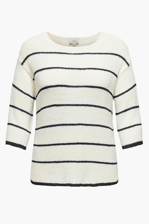Pull col V Écru - CARMAKOMA