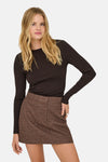 Top uni manches longues brun - ONLY®