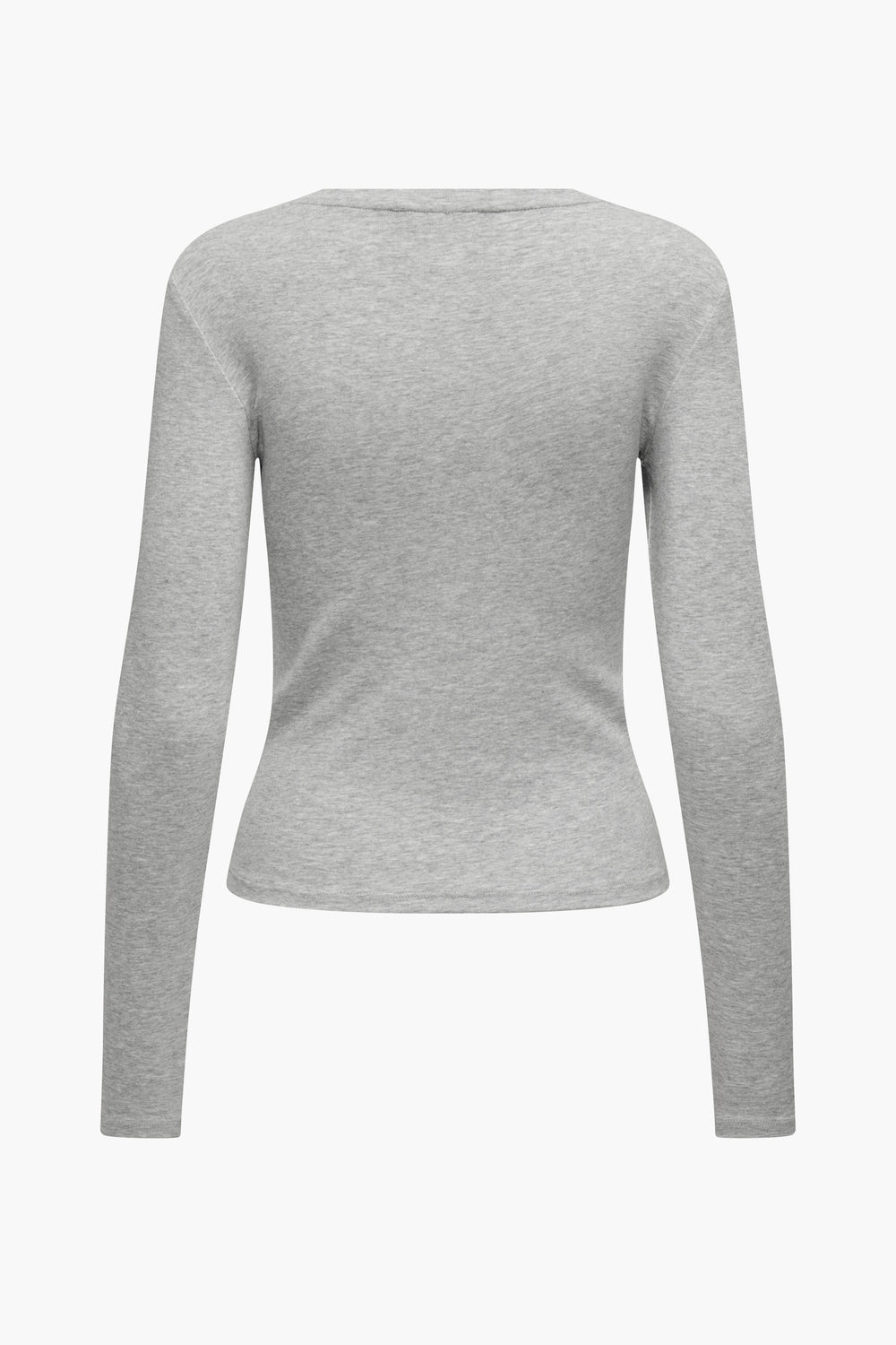 Top uni manches longues Gris - ONLY®