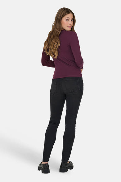 Top uni manches longues mauve - ONLY®