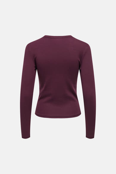 Top uni manches longues mauve - ONLY®