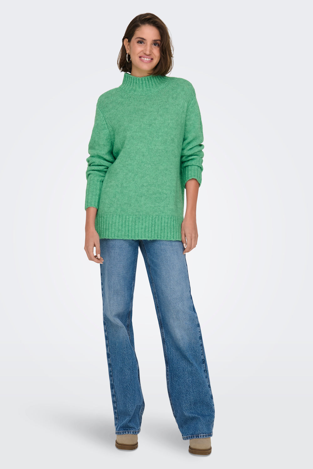 Pull col montant Vert - ONLY®