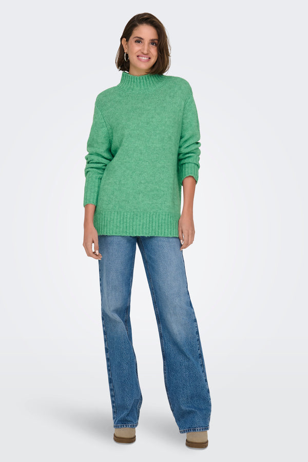 Pull col montant Vert - ONLY®