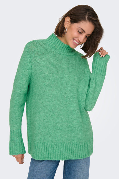 Pull col montant Vert - ONLY®