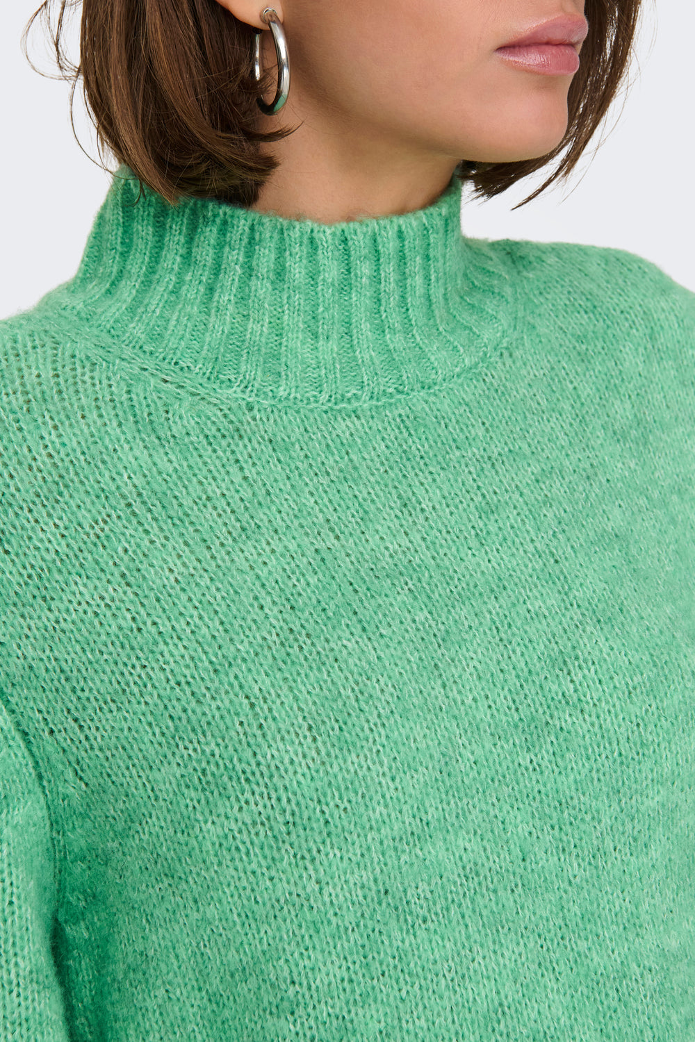 Pull col montant Vert - ONLY®