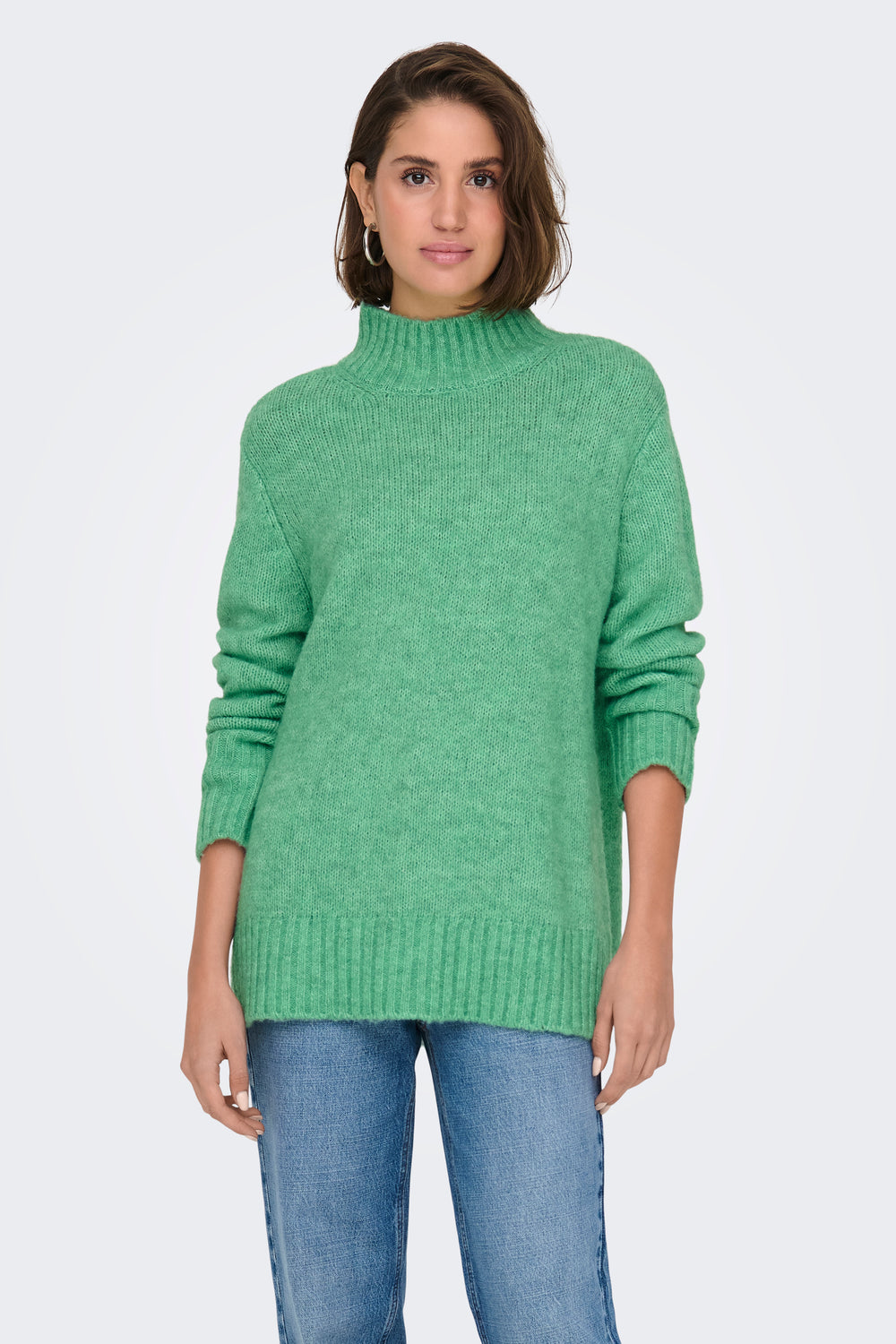 Pull col montant Vert - ONLY®