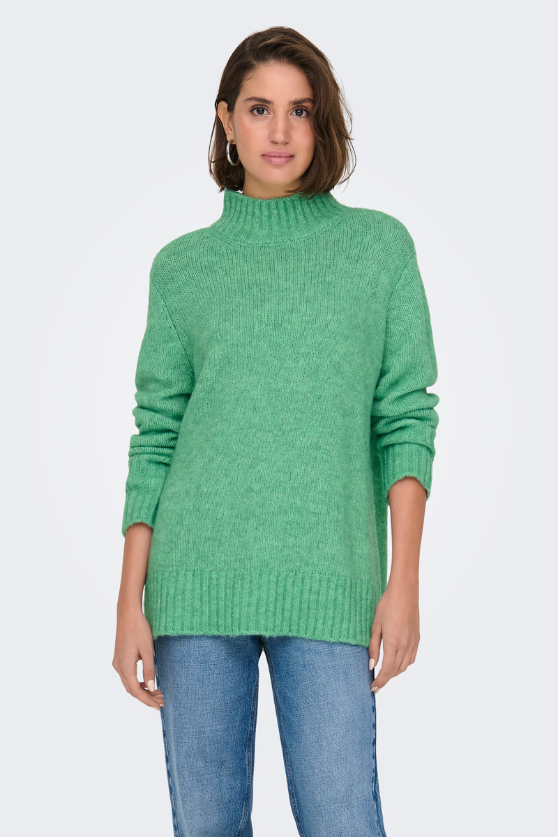 Pull col montant Vert - ONLY®