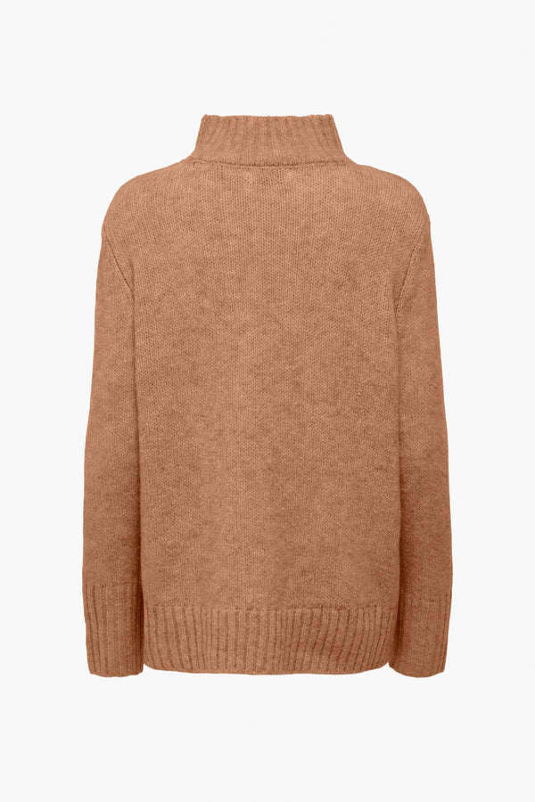 Pull col montant COGNAC - ONLY®