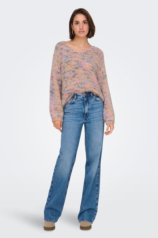 Pull col V Rose - ONLY®