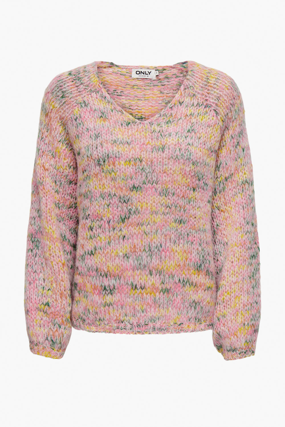Trui met V-hals Roze - ONLY®