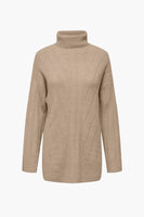 Pull col montant Beige - ONLY®