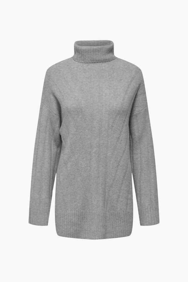 Pull col montant Gris - ONLY®