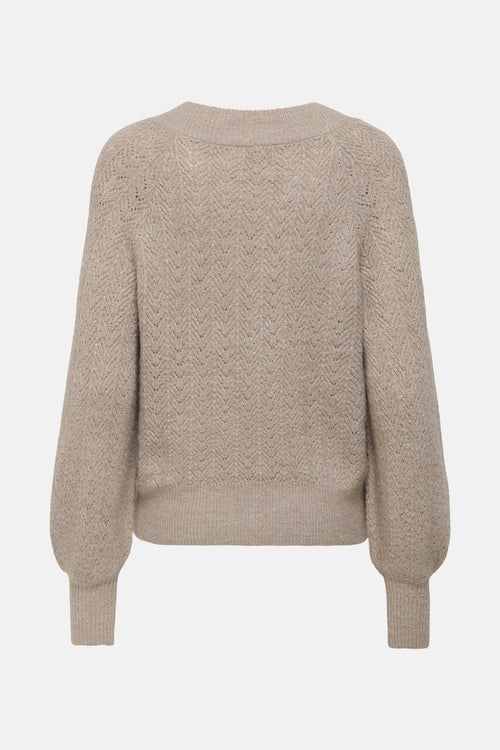 Pull col V beige - ONLY®