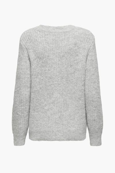 Pull col rond Gris - ONLY®