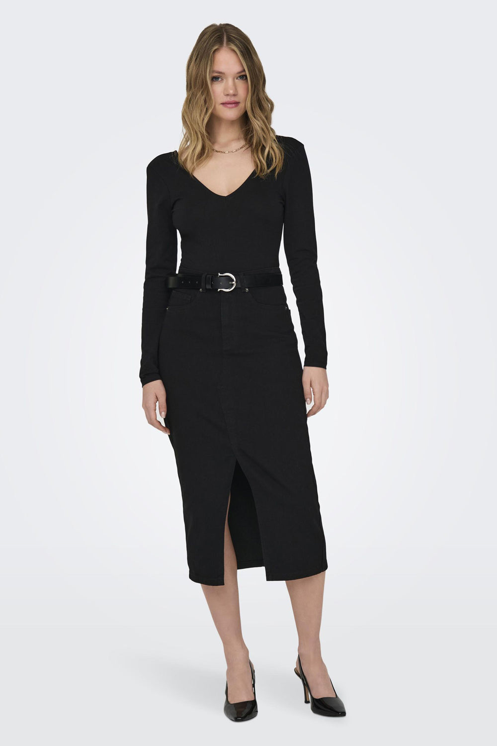 Jupe 3/4 BLACK DENIM - ONLY®