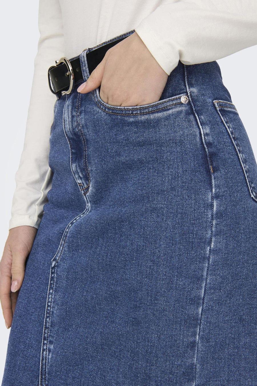 Jupe 3/4 MID BLUE DENIM - ONLY®