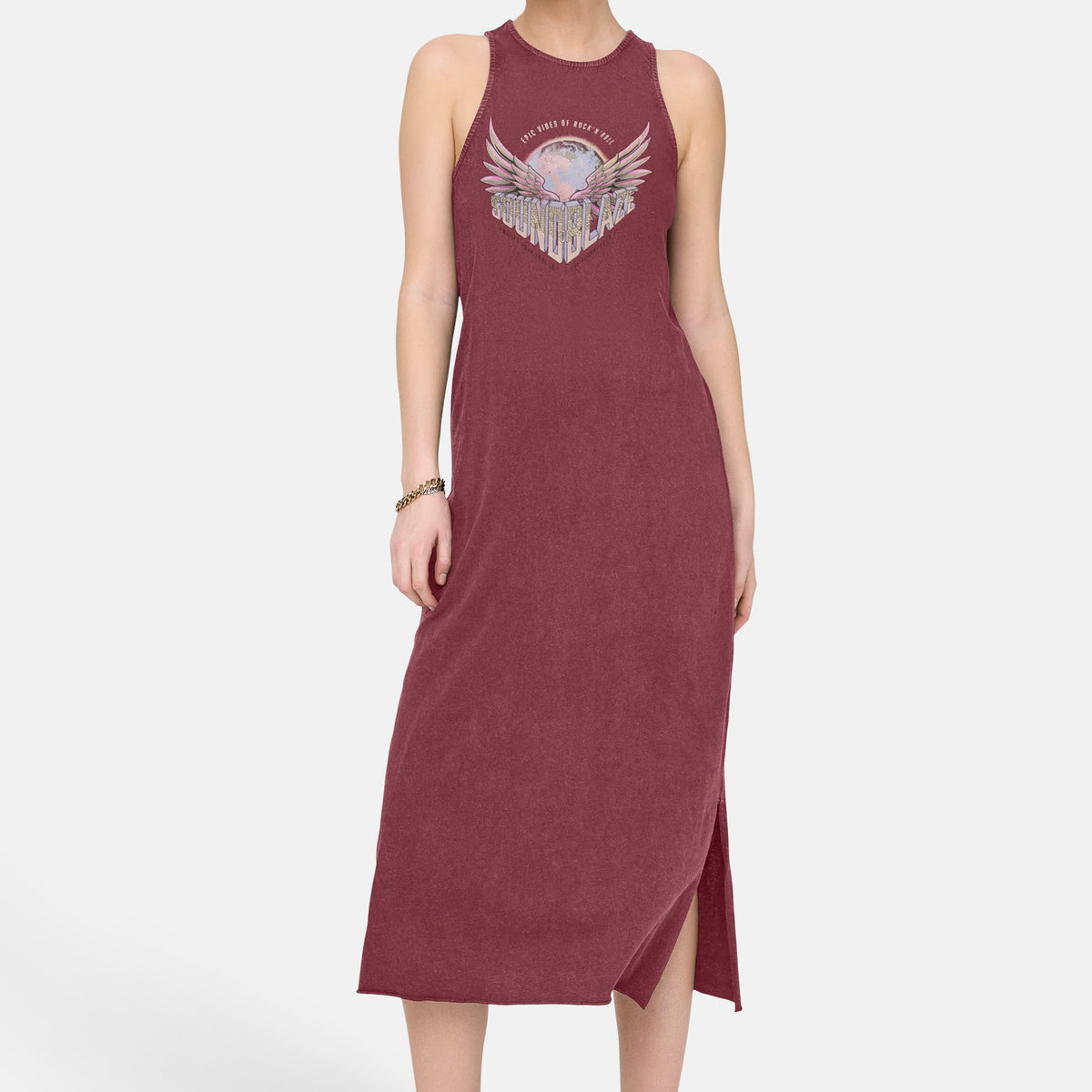 Robe longue - rouge - ONLY® - PointCarré