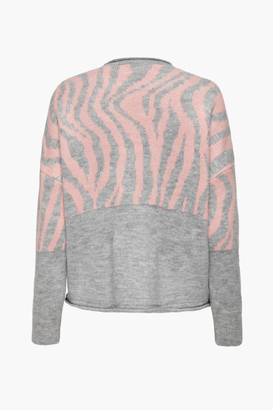 Pull col rond Gris - ONLY®