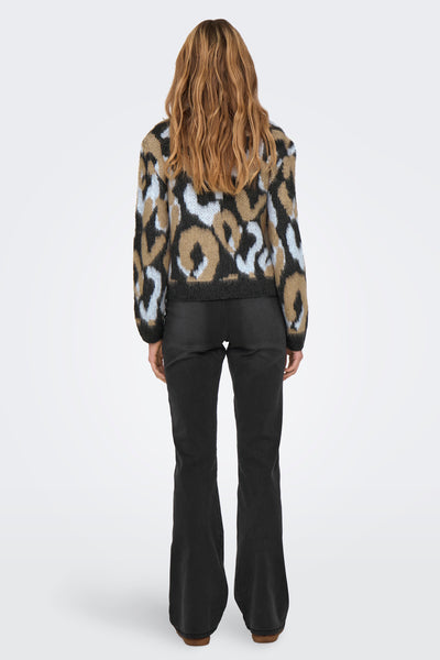 Pull col rond Bleu - ONLY®