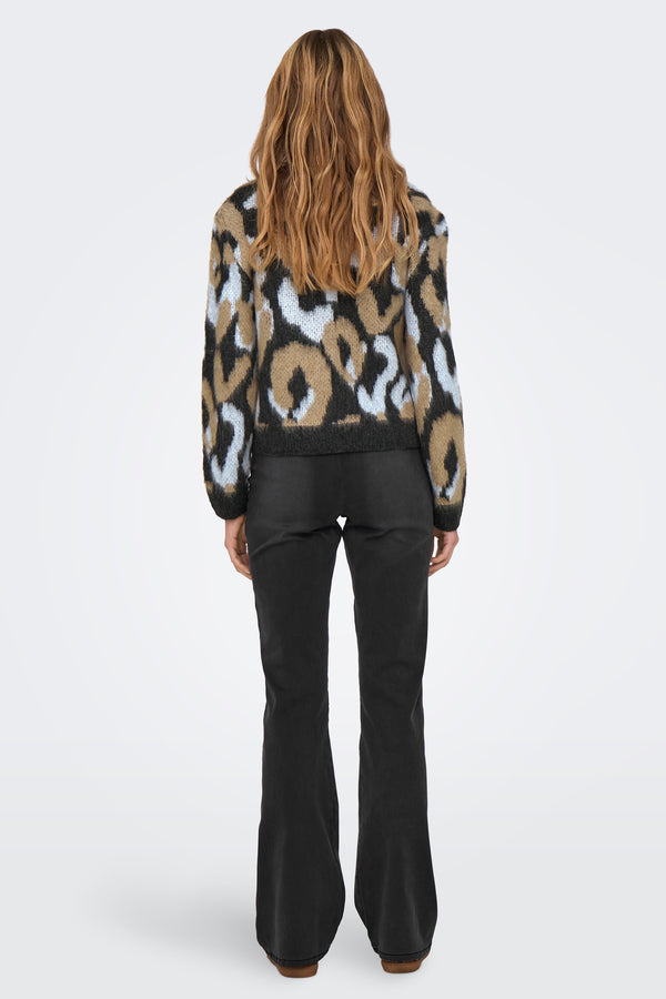 Pull col rond Bleu - ONLY®