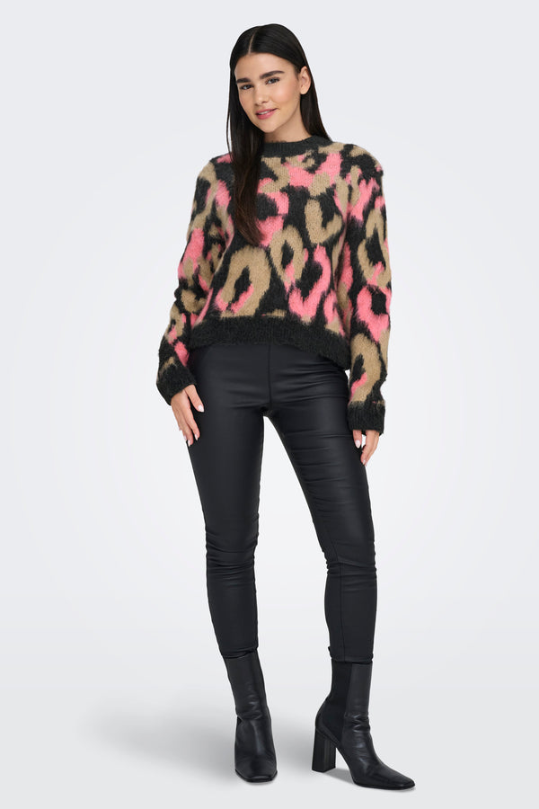 Pull col rond Rose - ONLY®