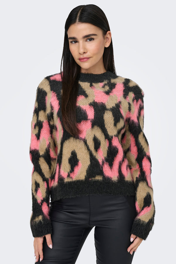 Pull col rond Rose - ONLY®