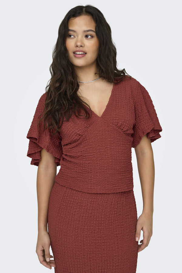 Chemisier (manches courtes) Rouge - ONLY®