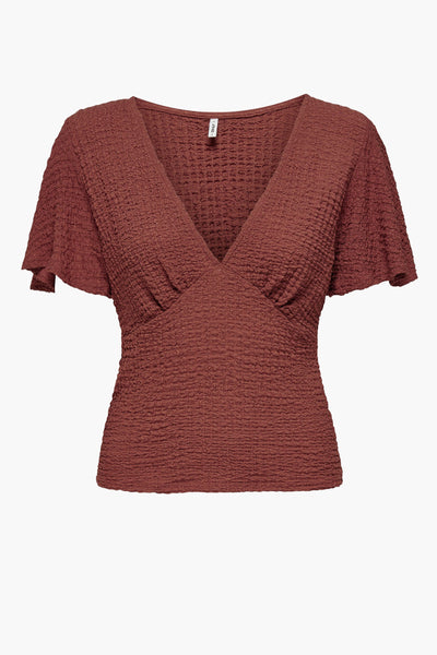 Blouse (korte mouwen) Rouge - ONLY®