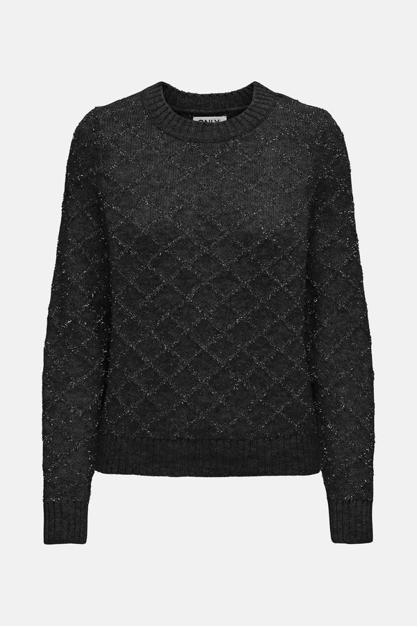 Pull col rond Noir - ONLY®