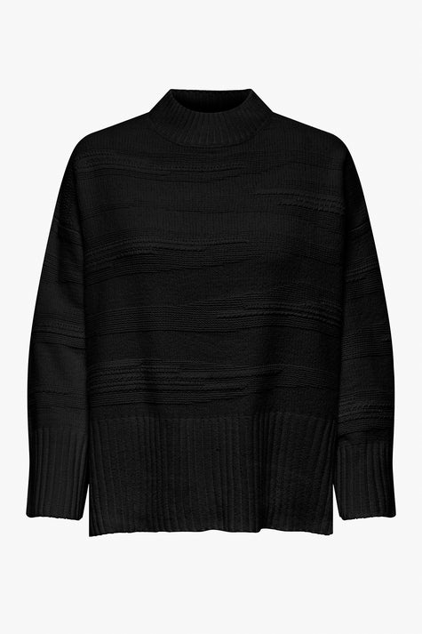 Pull à col roulé - noir