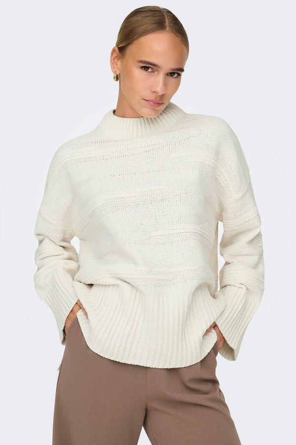 Pull col montant Blanc - ONLY®