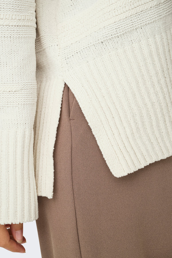 Pull col montant Blanc - ONLY®