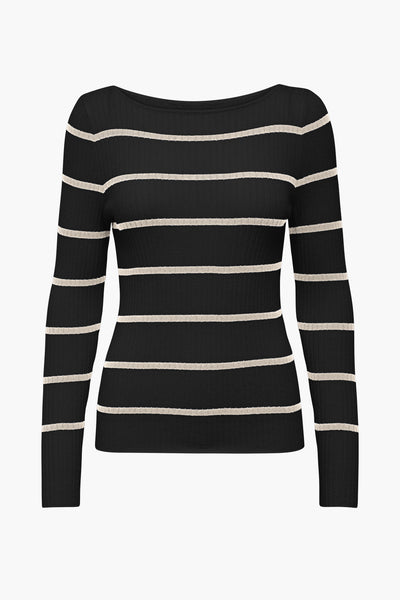Pull col rond Noir - ONLY®