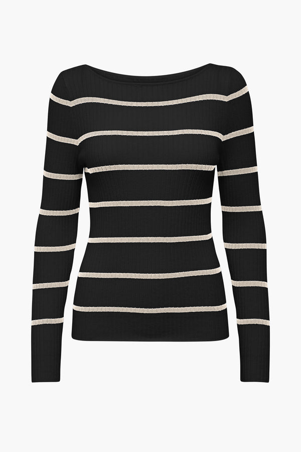 Pull col rond Noir - ONLY®