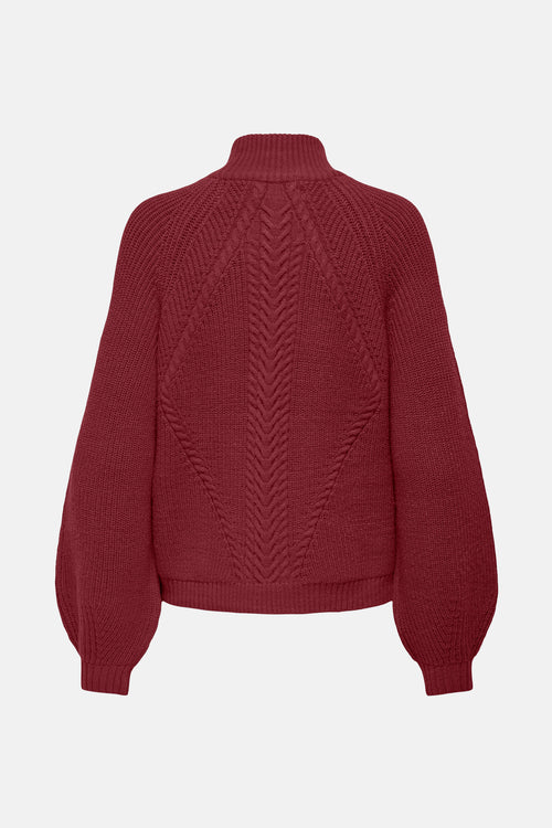 Pull met rolkraag - Bordeaux