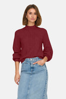 Pull à col roulé - Bordeaux
