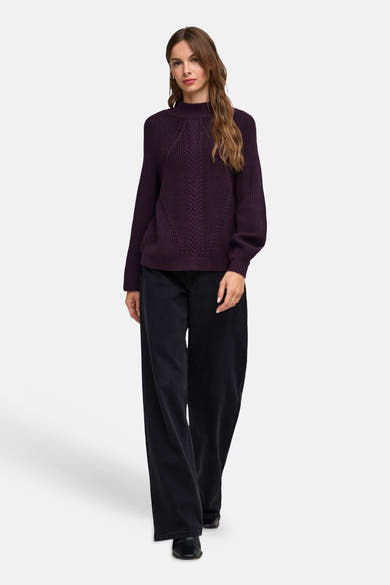 Pull col montant mauve - ONLY®