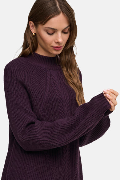 Pull col montant mauve - ONLY®