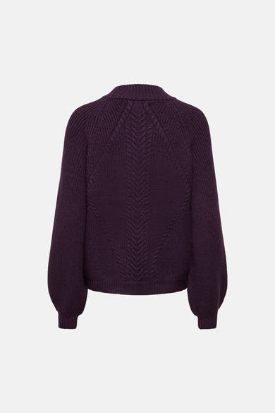 Pull col montant mauve - ONLY®
