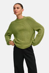 Pull col montant beige - ONLY®