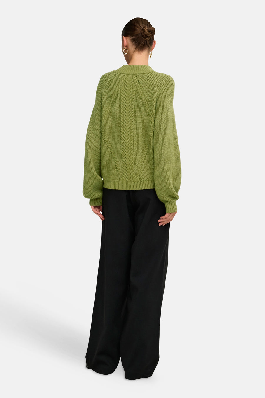Pull col montant beige - ONLY®