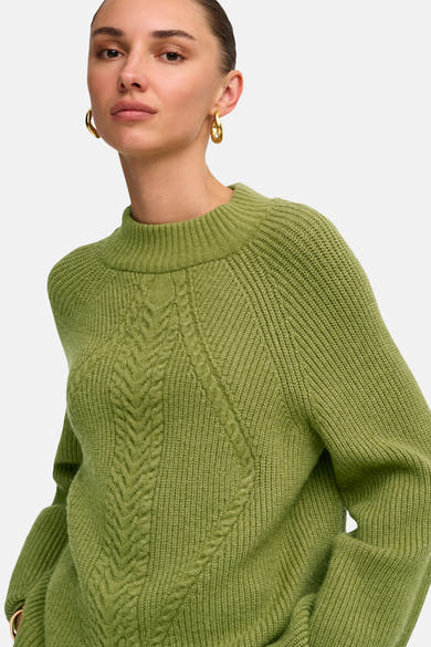 Pull col montant beige - ONLY®