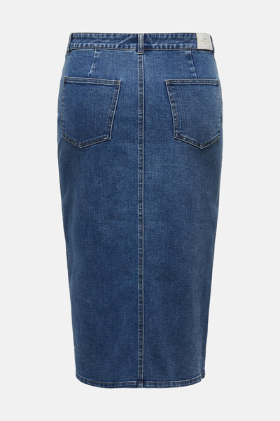 Jupe longue MID BLUE DENIM - CARMAKOMA