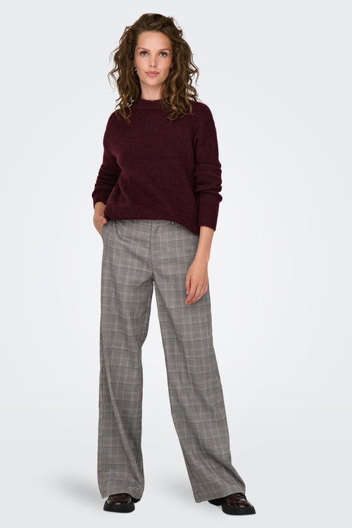 Pantalon color&eacute; - brun