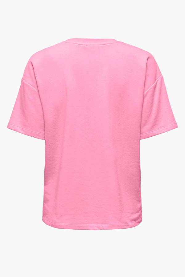Top uni manches courtes Rose - ONLY®